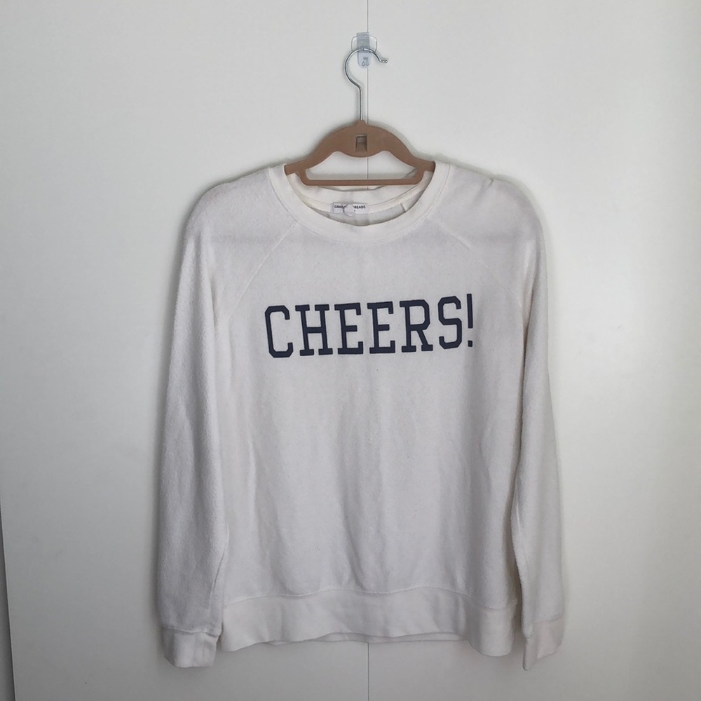 CHEERS! Soft White Crewneck